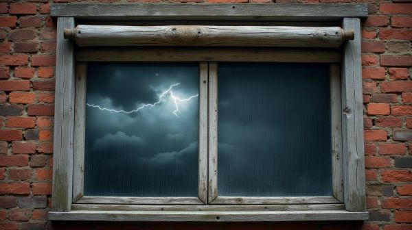Protéger ses fenêtres en fermant les volets roulants pendant une tempête