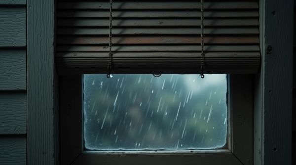 Protéger ses fenêtres en fermant les volets roulants pendant une tempête